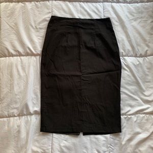 Kate Kasin Black High Waisted Pencil Skirt.